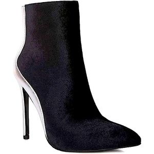 CHINESE LAUNDRY Faux Leather Steel Toe Bootie-Size7.5(SEE ACTUAL PHOTOS & READ)